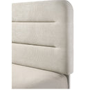 Upholstered Panel Bed, Sleek Lines