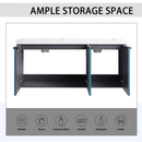Contemporary Wall Mounted Bathroom Vanity With Resin Double Sink by HouseOfZazla