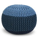 Nikki - Handcrafted Hand Knit Round Pouf by Unique Piece Furniture