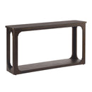 Console Table With Open Arch Cutouts For Living Room Hallway - Espresso by HouseOfZazla
