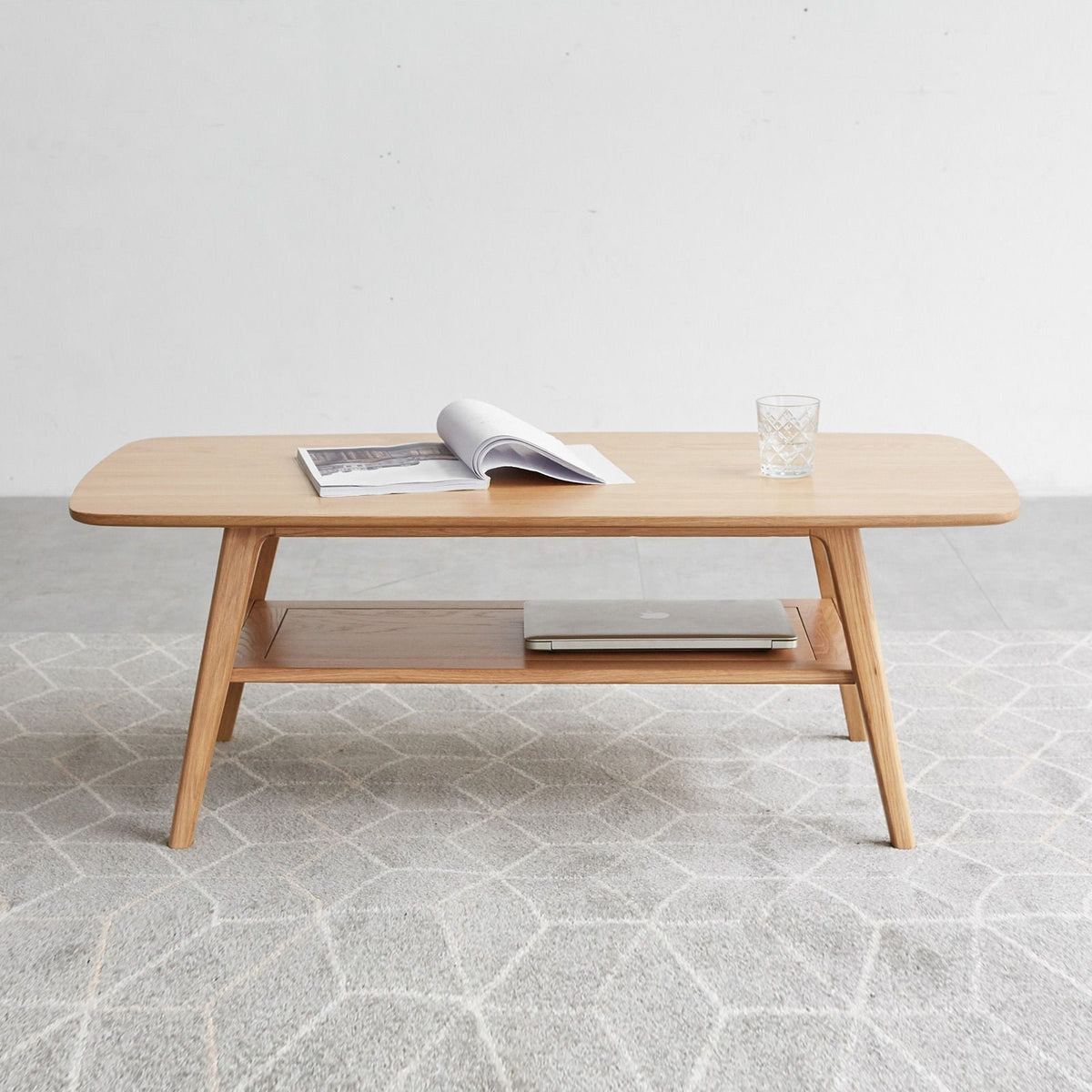 Low Coffee Table With Storage Shelf, photo 11 of 13