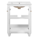 Bathroom Vanity With Ornate Elliptical Motif, Soft Close Hinges by HouseOfZazla