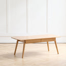 Low Table, Coffee Table With Storage Shelf - Natural by HouseOfZazla