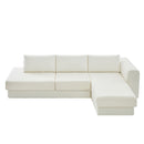 L-Shaped Modular Sofa With Double Layer Cushion by HouseOfZazla