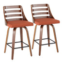 Trevi - Mid Century Modern Counter Stool (Set of 2) by HouseOfZazla