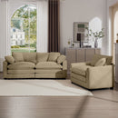 Elegant Oversized Sectional Sofa Set With Deep Seats And Flexible Layout by HouseOfZazla
