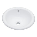 Semi Recessed Bathroom Sink With Countertop Vessel Design, 17" X 15.5" - White by HouseOfZazla