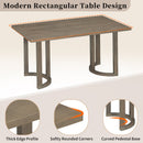 TREXM 7 Piece Dining Table Set for 6