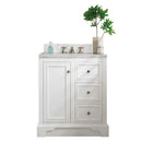 James Martin De Soto 30" Single Bathroom Vanity, Bright White