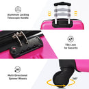 Hardshell Luggage Sets 2 Pieces + Bag Spinner Suitcase With Tsa Lock Lightweight 20" / 28" - Pink by HouseOfZazla