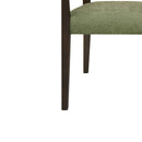 Mid Century Modern Arm Dining Chair Set With Rattan Backrest by HouseOfZazla
