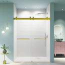 56-60 Inch Width by 76 Inch Height Frameless Double Sliding Soft-Close Shower Door by HouseOfZazla