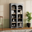 On-Trend Free Standing 5 Tier Bookshelves, Bookcases Set of 2