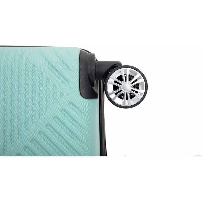 2Piece Luggage Sets ABS Lightweight Suitcase, Spinner Wheels, (20/14) LIGHT BLUE