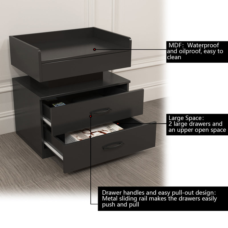 1 Set Nightstand with Adjustable LED Strip Light, photo 9 of 10