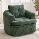Modern Swivel Barrel Chair With Dual-Layer Cushion by HouseOfZazla