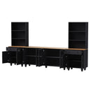 Farmhouse TV Stand With Solid Wood Gourd Shaped Legs For TVs Up To 70" by HouseOfZazla