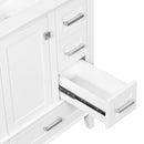 Bathroom Vanity, Modern Bathroom Cabinet With Sink Combo Set, Bathroom Storage Cabinet With A Soft Closing Door And 3 Drawers, Solid Wood Frame by HouseOfZazla