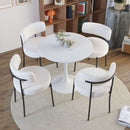 Mid-Century Modern Dining Chair With Curved Backrest by Unique Piece Furniture