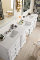 James Martin De Soto 118" Double Bathroom Vanity, Bright White
