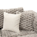 Modular Sectional Sofa, Boneless Couch With 2 Movable Ottomans by HouseOfZazla