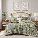 7-Piece Cal King Vin Floral Comforter Set