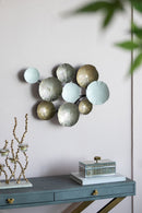 Contemporary Metal Wall Decor Accent - Golden / White by Unique Piece Furniture