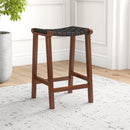 James - Mid-Century Modern Genuine Counter Stool by HouseOfZazla