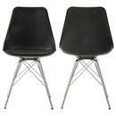 Padded Dining Chair (Set of 2) - Black by HouseOfZazla