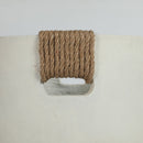 Round Concrete Planter Set of 2, Large Handmade Off White Pots