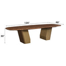 Jamonica - Dining Table - Brown / Gold by Unique Piece Furniture