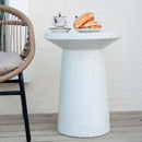 Terrazzo Outdoor Side Table - White by HouseOfZazla