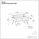 Hunter - Lift Top Coffee With Hidden Storage - Oak by HouseOfZazla