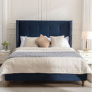 Peyton - Upholstered Bed With 54" High Headboard, Traditional Hand Buttoned Tufting by Unique Piece Furniture