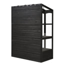 TOPMAX 78-inch Wooden Greenhouse Cold Frame with 4 Independent Skylights and 2 Folding Middle Shelves by HouseOfZazla