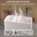 Rectangle Linear Freestanding Soaker Tub With Pop Up Drain, Double Wall Insulated Construction - Gloss White by HouseOfZazla