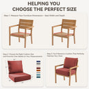 6" Thicker Outdoor Chair Cushion Set