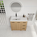 Wall Mounted Floating Bathroom Vanity With Sink, Door & Drawers Modular Cabinet