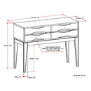 Harper - Hallway Console Table - Walnut Brown by HouseOfZazla
