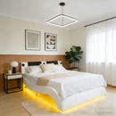 Platform Bed Frame With LED Lighting, tooth Music, Vibration Massage by Unique Piece Furniture