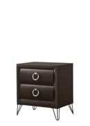 Tablita Dark Merlot Finish Nightstand by HouseOfZazla