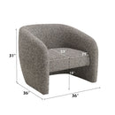 Livia - Accent Chair - Brown & Gray Tweed by Unique Piece Furniture