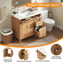 Bathroom Vanity With Sink, Soft Close Doors & Drawers - Wood by HouseOfZazla
