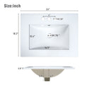 Transitional Style Bathroom Vanity Cabinet With Ceramic Sink by HouseOfZazla