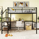 Loft Bed With Desk And Lateral Storage Ladder by Unique Piece Furniture