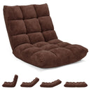 Adjustable 14-position Cushioned Floor Chair by LJGDeals