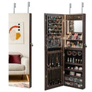 Wall Mounted Jewelry Cabinet with 3-Color Lights by LJGDeals