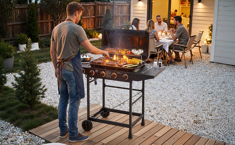 4 Burner Propane Gas BBQ Grill with Side Burner, photo 8 of 10
