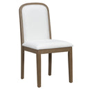 TREXM Vintage Style Dining Chair Set with 4 Upholstered Chairs