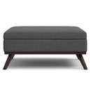 Owen - Multifunctional Square Coffee Table Storage Ottoman by HouseOfZazla